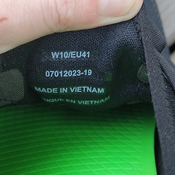 OOFOS OOmg Sport LS Shoe Black White Recovery Lace-up Sneakers Woman's 10 - Picture 8 of 9